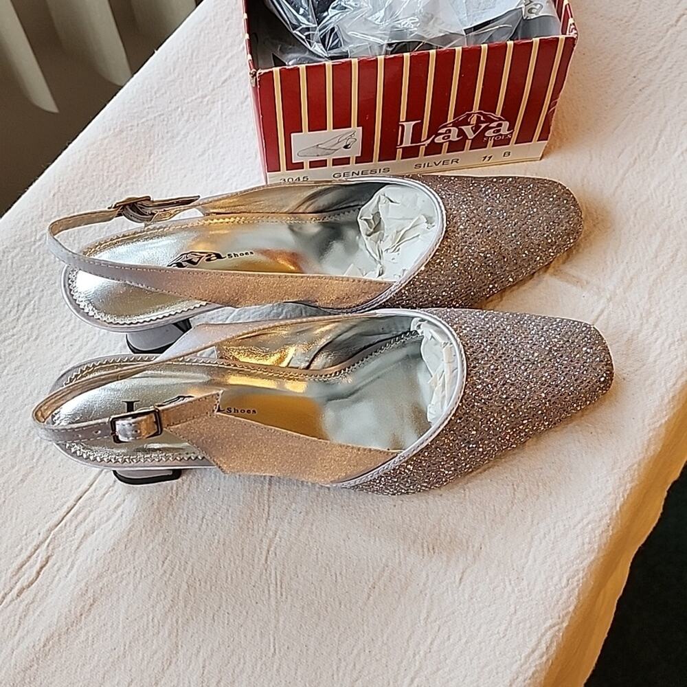 Lava Silver Party Shoes
